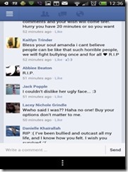 Amanda Todd RIP Facebook Page comments of Cyber-bullying