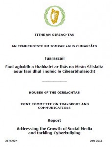 House of Oireachtas Report on Social Media July 2013 Ireland