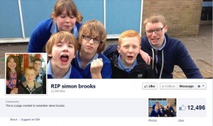 Simon Brooks Memorial Facebook page